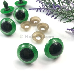 HOBİPOP - Amigurumi Vidalı Göz 1 Çift Büyük 20 mm Yeşil HOBİPOP - Amigurumi Vidalı Göz 1 Çift Büyük 20 mm Yeşil