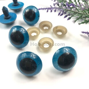 HOBİPOP - Amigurumi Vidalı Göz 1 Çift Büyük 20 mm Mavi HOBİPOP - Amigurumi Vidalı Göz 1 Çift Büyük 20 mm Mavi