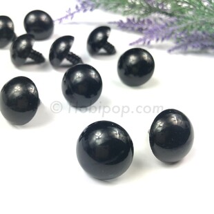 HOBİPOP - Amigurumi Vidalı Göz 1 Çift Büyük 26 mm Siyah HOBİPOP - Amigurumi Vidalı Göz 1 Çift Büyük 26 mm Siyah