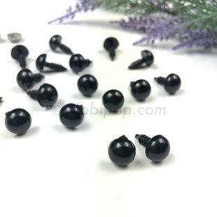 HOBİPOP - Amigurumi Vidalı Göz 100 Adet 4 mm Siyah