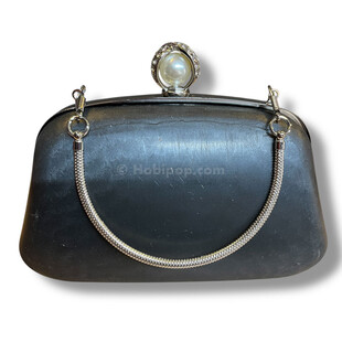 HOBİPOP - ASTARLI Tel Kırma Çanta Kalıbı Abiye Çanta Kalıp 023 Gümüş Renk