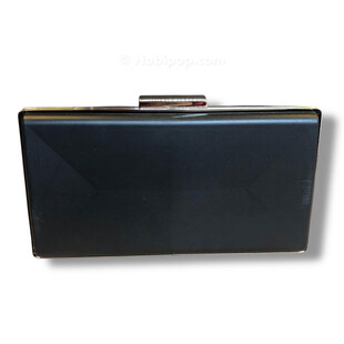 HOBİPOP - ASTARLI Tel Kırma Çanta Kalıbı Abiye Çanta Kalıp 110 Füme Renk