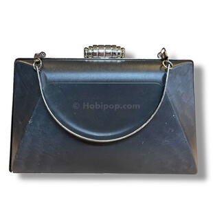 HOBİPOP - ASTARLI Tel Kırma Çanta Kalıbı Abiye Çanta Kalıp 308 Gümüş Renk