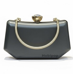 HOBİPOP - ASTARLI Tel Kırma Çanta Kalıbı Abiye Çanta Kalıp No 025 Gümüş Renk