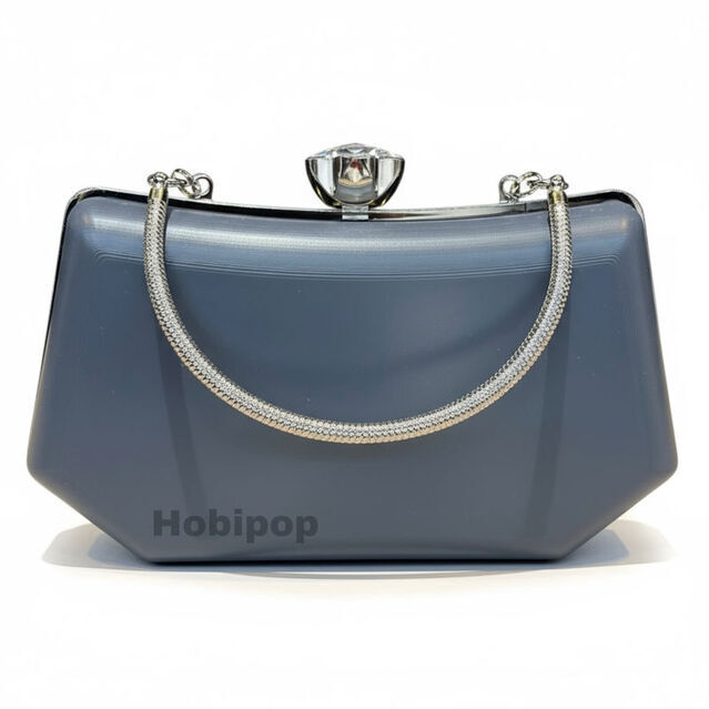 ASTARLI Tel Kırma Çanta Kalıbı Abiye Çanta Kalıp No 025 Gümüş Renk