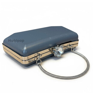 ASTARLI Tel Kırma Çanta Kalıbı Abiye Çanta Kalıp No 025 Gümüş Renk - Thumbnail