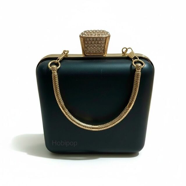 ASTARLI Tel Kırma Çanta Kalıbı Abiye Çanta Kalıp No 205 Altın Renk