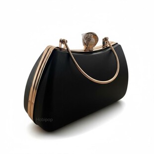 ASTARLI Tel Kırma Çanta Kalıbı Abiye Çanta Kalıp No 220-K Altın Renk - Thumbnail