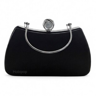 HOBİPOP - ASTARLI Tel Kırma Çanta Kalıbı Abiye Çanta Kalıp No 220-K Gümüş Renk