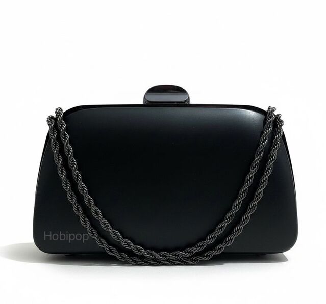 Astarsız Tel Kırma Çanta Kalıbı Abiye Çanta Kalıp 134 Füme Antrasit Renk