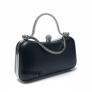 HOBİPOP - Astarsız Tel Kırma Çanta Kalıbı Abiye Çanta Kalıp No 267-32 Gümüş Renk