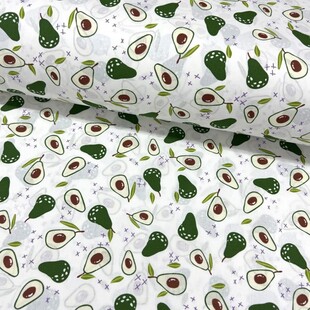 HOBİPOP - Avokado Poplin Pamuklu Kumaş 50x120 cm
