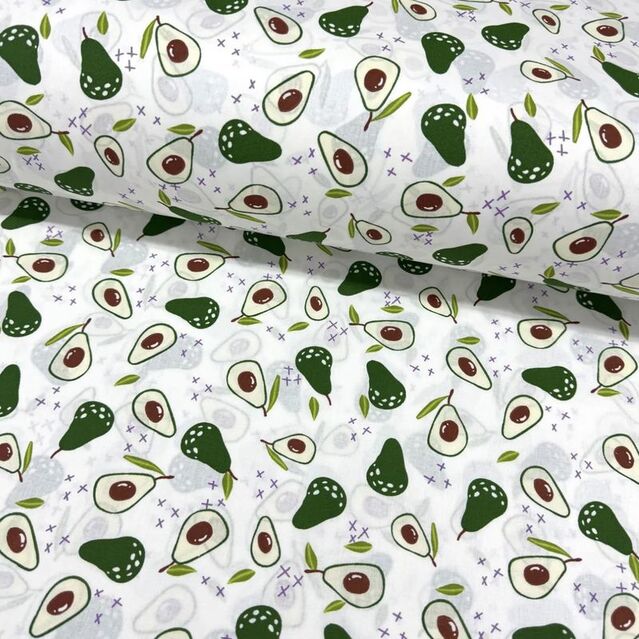 Avokado Poplin Pamuklu Kumaş 50x120 cm
