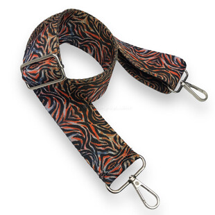 HOBİPOP - Ayarlanabilir Kolon Çanta Sapı Turunculu Zebra HOBİPOP - Ayarlanabilir Kolon Çanta Sapı Turunculu Zebra