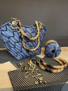 HOBİPOP - Batik Rafya Çanta Yapım Malzemeleri Kiti