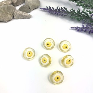 HOBİPOP - Bebe Düğme 1 Adet Nazar Boncuğu Açık Sarı HOBİPOP - Bebe Düğme 1 Adet Nazar Boncuğu Açık Sarı