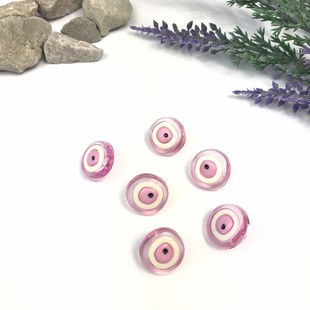 HOBİPOP - Bebe Düğme 1 Adet Nazar Boncuğu Pembe HOBİPOP - Bebe Düğme 1 Adet Nazar Boncuğu Pembe