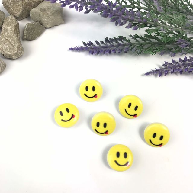 Bebe Düğmesi 1 Adet Smiley 01