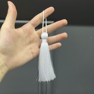 HOBİPOP - Beyaz Renk Püskül 11 cm