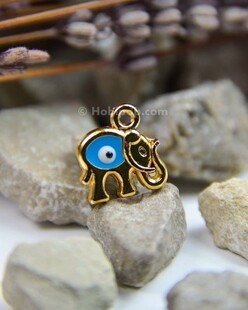 HOBİPOP - Bileklik ve Kolye Ucu Fil Mavi