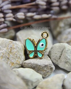 HOBİPOP - Bileklik ve Kolye Ucu Kelebek Mint