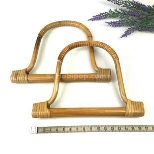 Bir Çift Gerçek Bambu Çanta Sapı D Model - Thumbnail