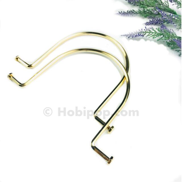 Bir Çift Metal Çanta Sapı Gold Renk 19 cm