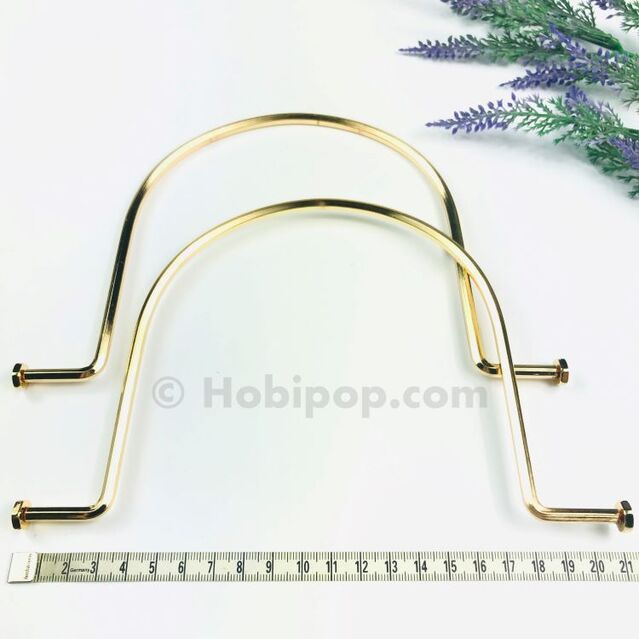 Bir Çift Metal Çanta Sapı Gold Renk 21 cm