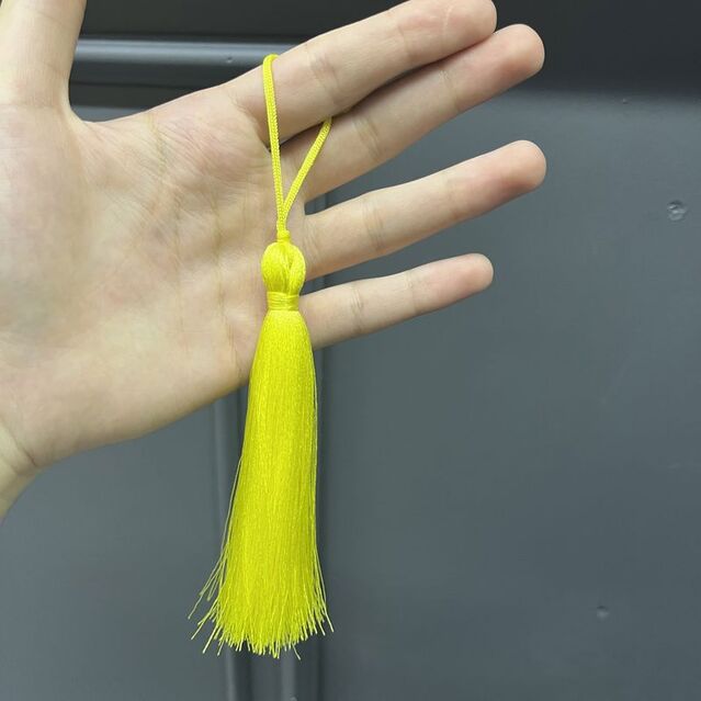 Canlı Sarı Renk Püskül 11 cm