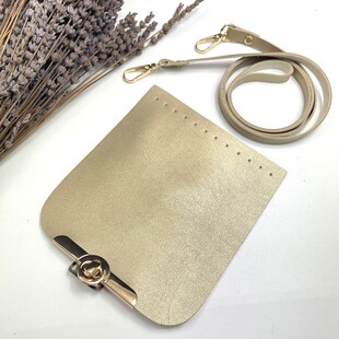 HOBİPOP - Çanta Kapak Askı Seti Zarif Light Gold  HOBİPOP - Çanta Kapak Askı Seti Zarif Light Gold