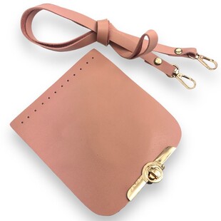 HOBİPOP - Çanta Kapak Askı Seti Zarif Pudra