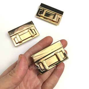 HOBİPOP - Çanta Kilidi Dikdörtgen Altın Renk HOBİPOP - Çanta Kilidi Dikdörtgen Altın Renk