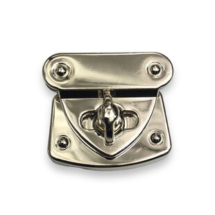 HOBİPOP - Çanta Kilidi Köşeli Üçgen Gümüş Renk HOBİPOP - Çanta Kilidi Köşeli Üçgen Gümüş Renk