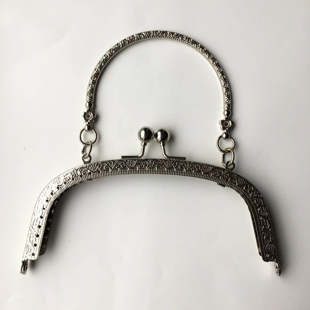 Çanta Kulpu 16 cm Antik Gümüş