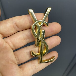 HOBİPOP - Çanta Süsü YSL Plaka Altın Renk