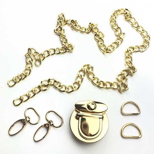 HOBİPOP - Çanta Zinciri ve Klips Seti Gold Renk HOBİPOP - Çanta Zinciri ve Klips Seti Gold Renk