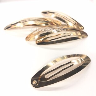 HOBİPOP - Çıtçıt Toka Klipsi 6 cm Altın Renk HOBİPOP - Çıtçıt Toka Klipsi 6 cm Altın Renk