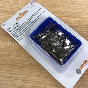 HOBİPOP - Çıtçıt Toka Klipsi Gümüş Renk 30 lu Paket