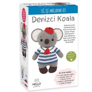 Denizci Koala Amigurumi Yapım Seti - Thumbnail