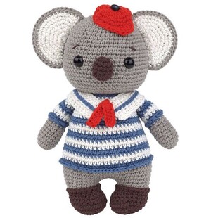 Denizci Koala Amigurumi Yapım Seti - Thumbnail