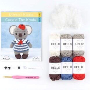 Denizci Koala Amigurumi Yapım Seti - Thumbnail