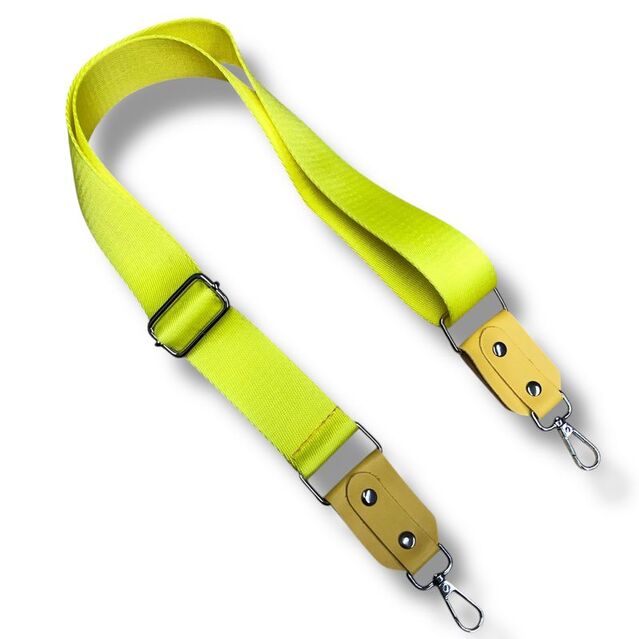 Derili Polyester Kolon Çanta Sapı Limon Sarı