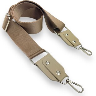 HOBİPOP - Derili Polyester Kolon Çanta Sapı Vizon HOBİPOP - Derili Polyester Kolon Çanta Sapı Vizon