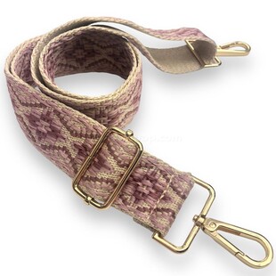 HOBİPOP - Desenli Dokuma Kolon Ayarlanabilir Çanta Askısı Etnik Pudra Bej HOBİPOP - Desenli Dokuma Kolon Ayarlanabilir Çanta Askısı Etnik Pudra Bej