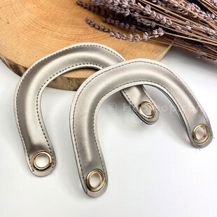 HOBİPOP - Dior Çanta Sapı Metalik Gri (Halkalı)