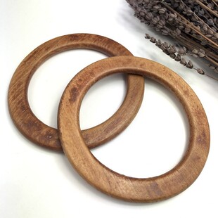 HOBİPOP - Doğal Ahşap Halka Çanta Sapı Karamel HOBİPOP - Doğal Ahşap Halka Çanta Sapı Karamel