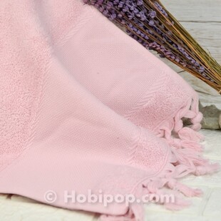 GLAMOUR - Etaminli Mutfak Havlusu Saçaklı 30x50 Pudra GLAMOUR - Etaminli Mutfak Havlusu Saçaklı 30x50 Pudra