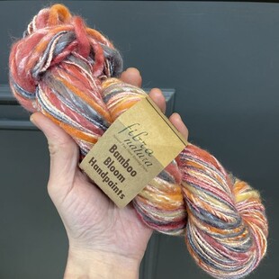 FİBRA NATURA - Fibra Natura Bambu Bloom Handpaints El Boyaması Örgü İpi 307