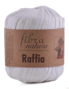 HİMALAYA - Fibra Natura Raffia 40 Gram Rafya İp Beyaz 116-01