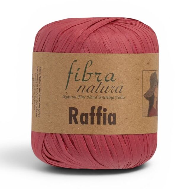 Fibra Natura Raffia 40 Gram Rafya İp Kırmızı 116-06